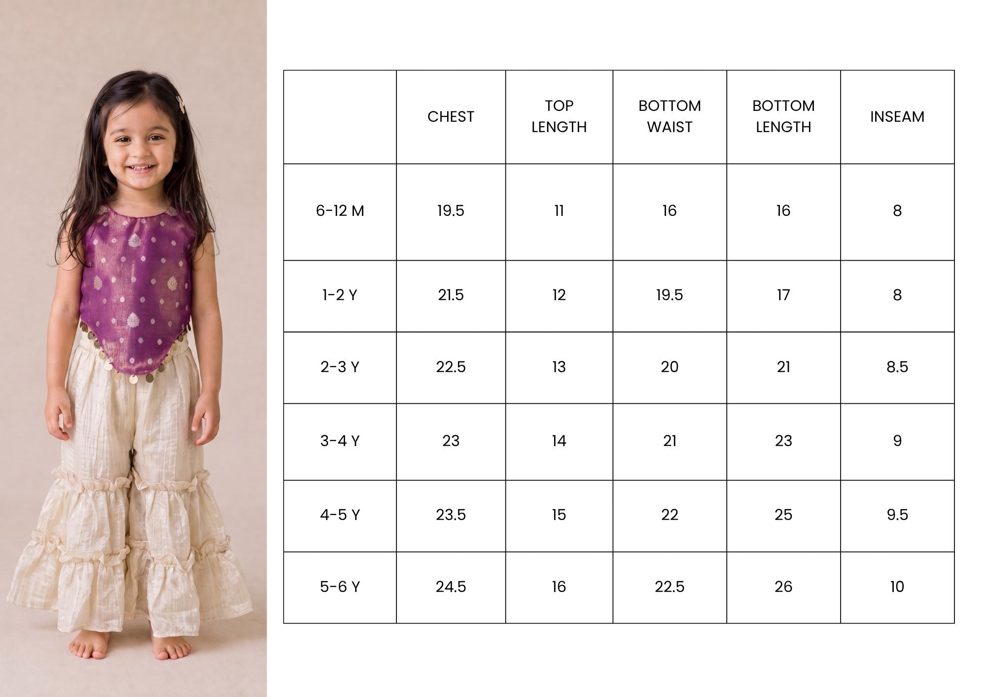 Brocade top with Sharara