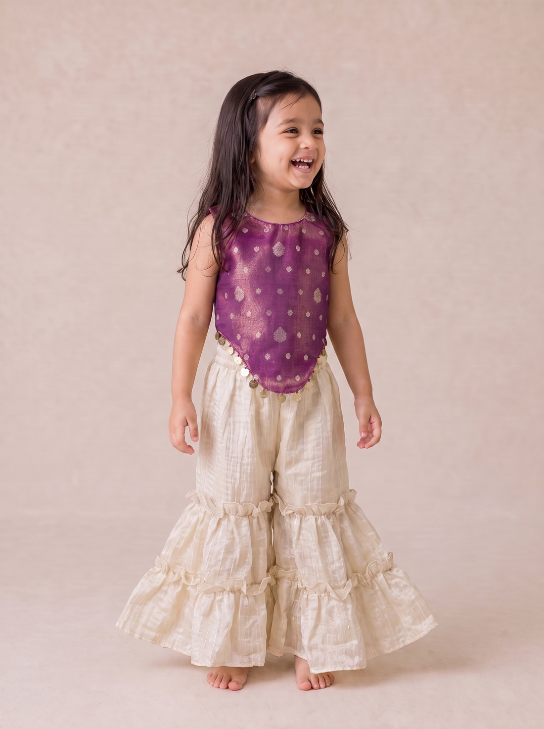 Brocade top with Sharara