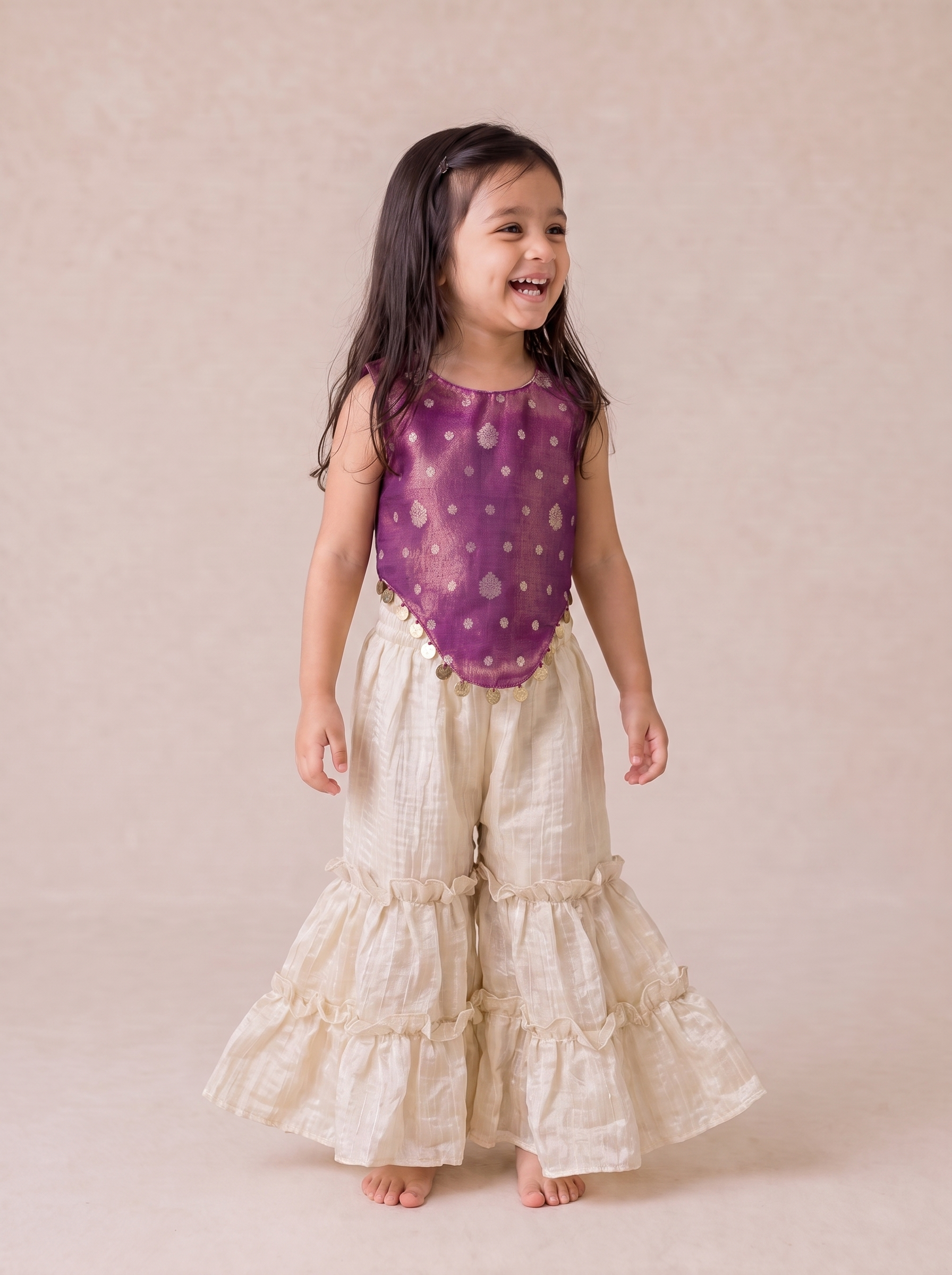 Brocade top with Sharara