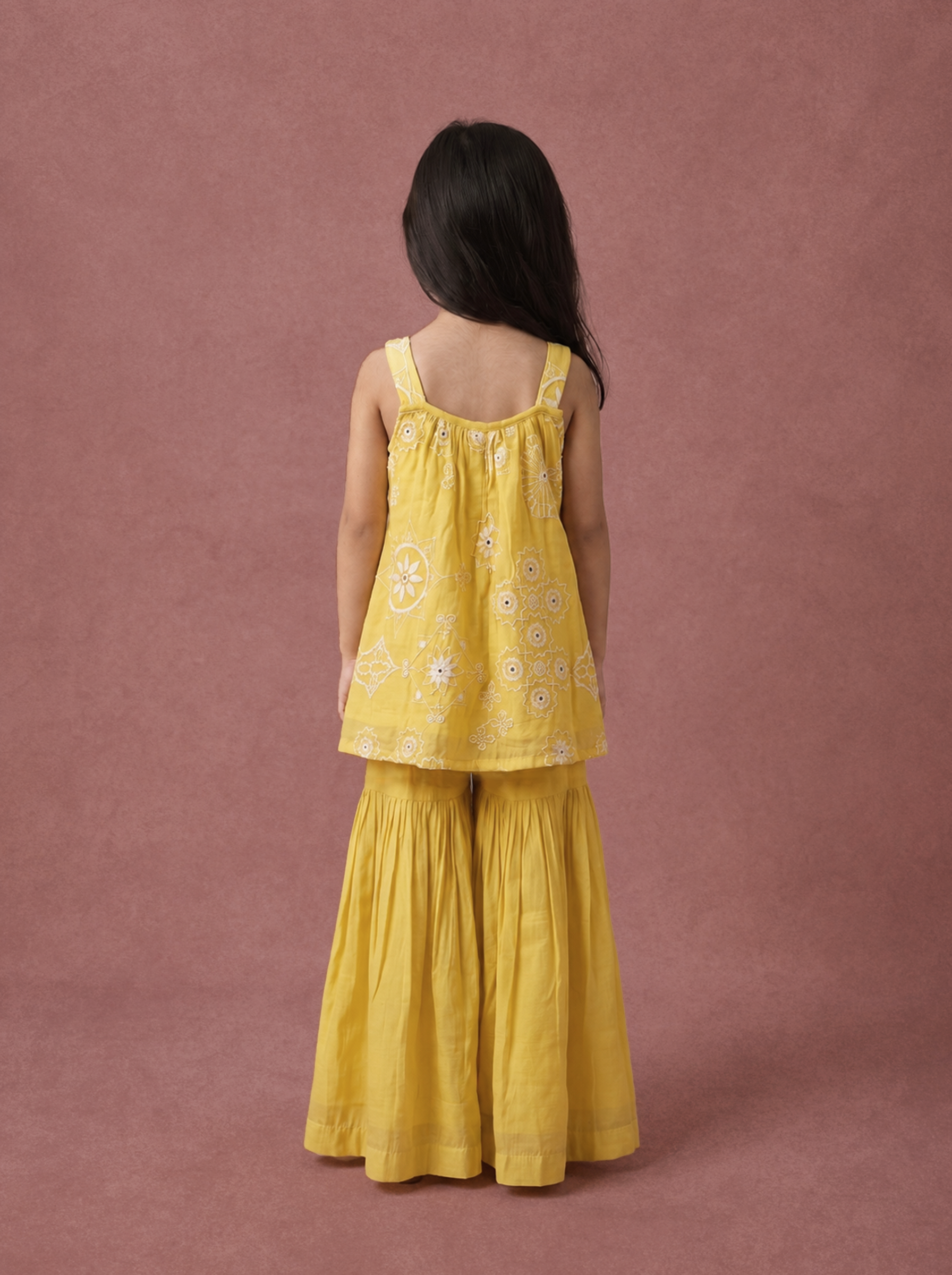Yellow Embroidered Kurta Set