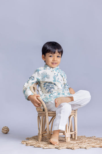 Floral Shirt Kurta set