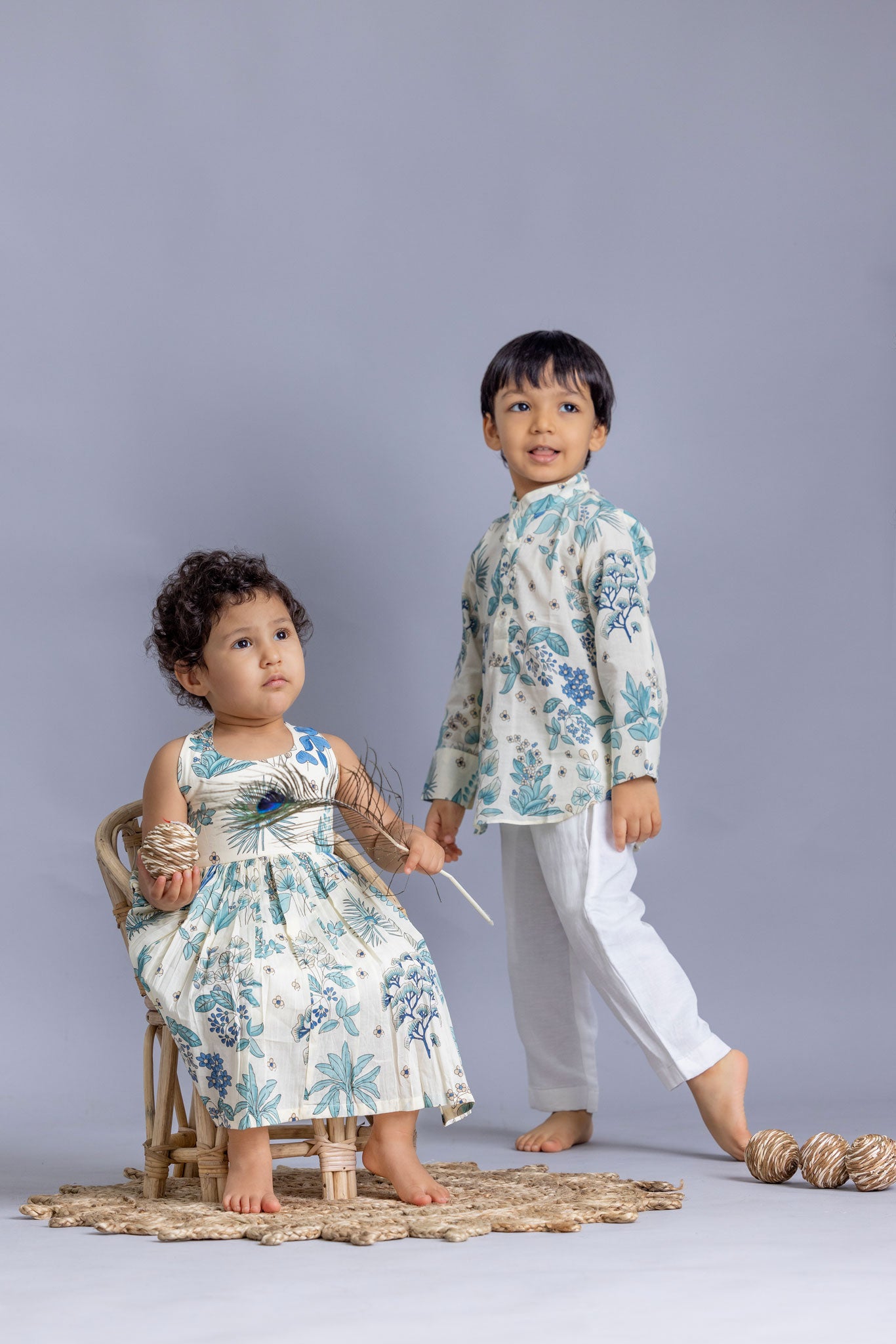 Floral Shirt Kurta set