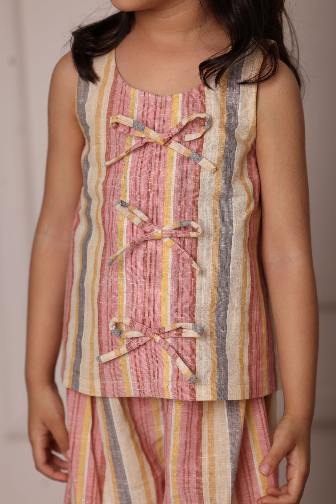 Peachy Bow Coord set