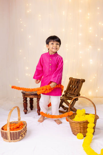 Hot Pink Kurta set