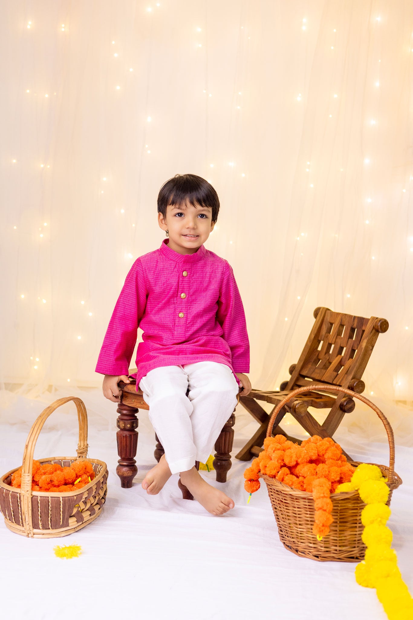 Hot Pink Kurta set