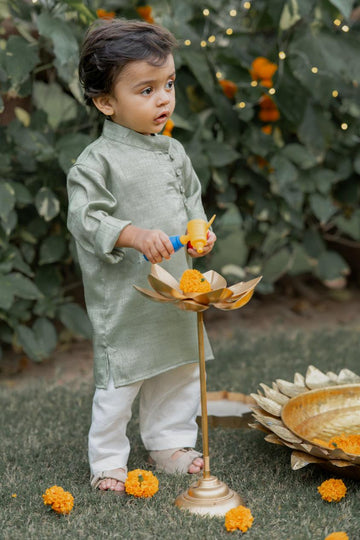 Mint Green Kurta - thekansha