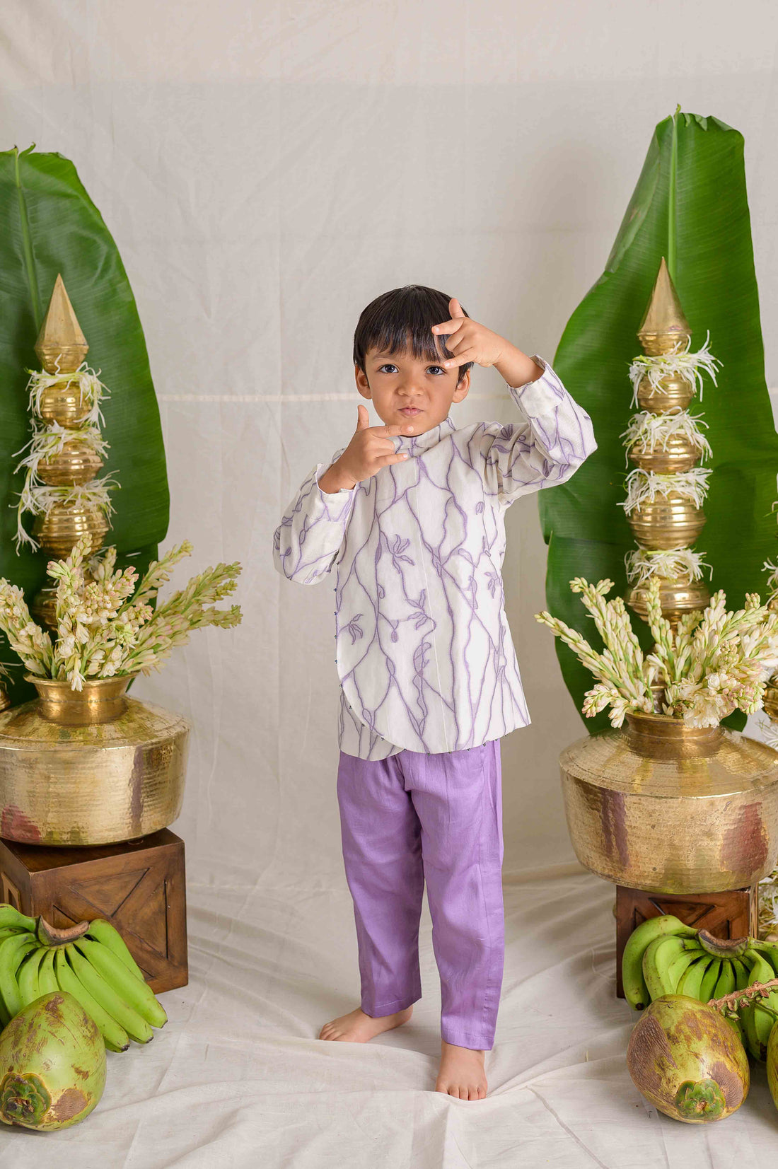 Lilac Modak Kurta Set