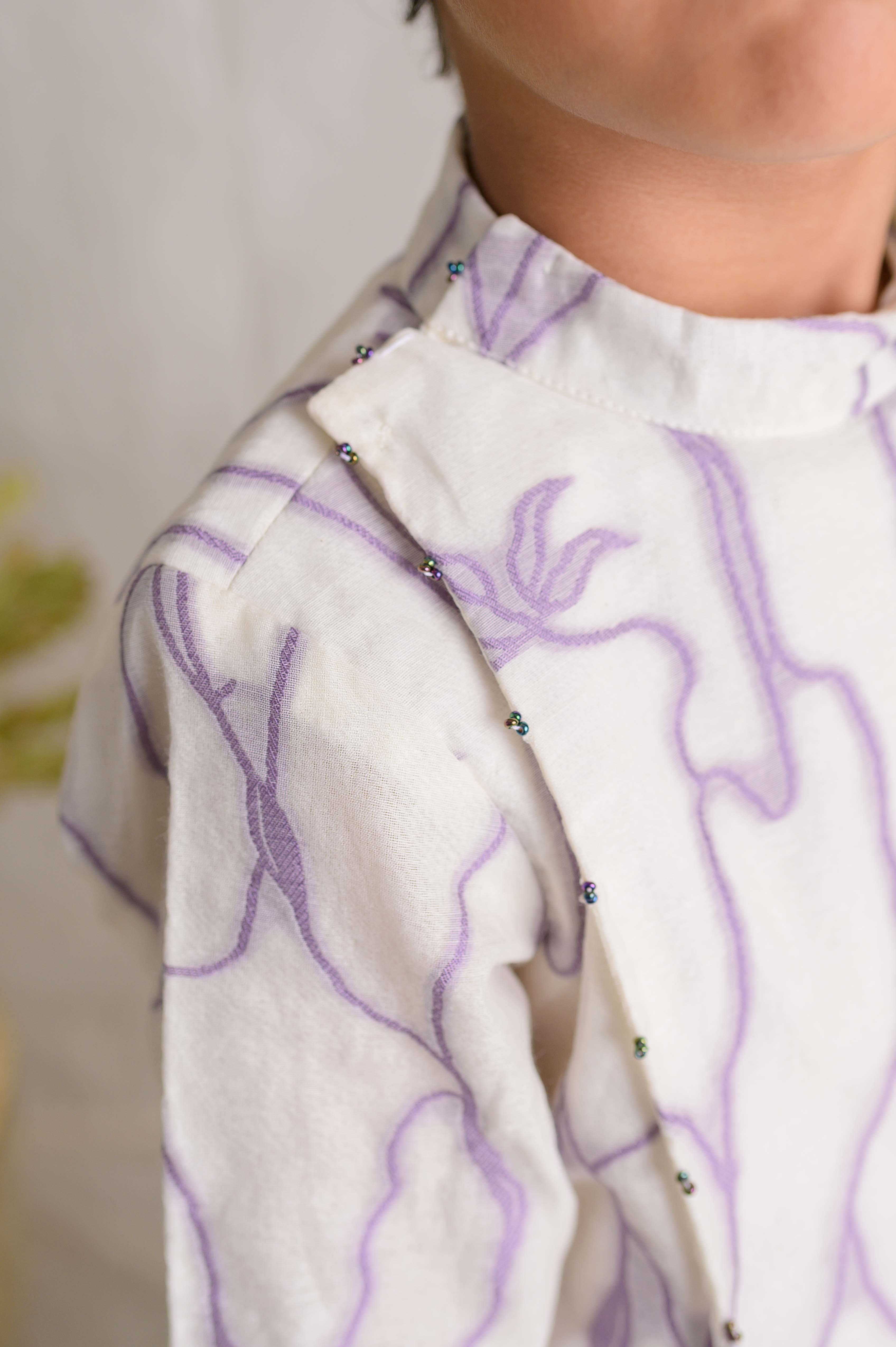 Lilac Modak Kurta Set