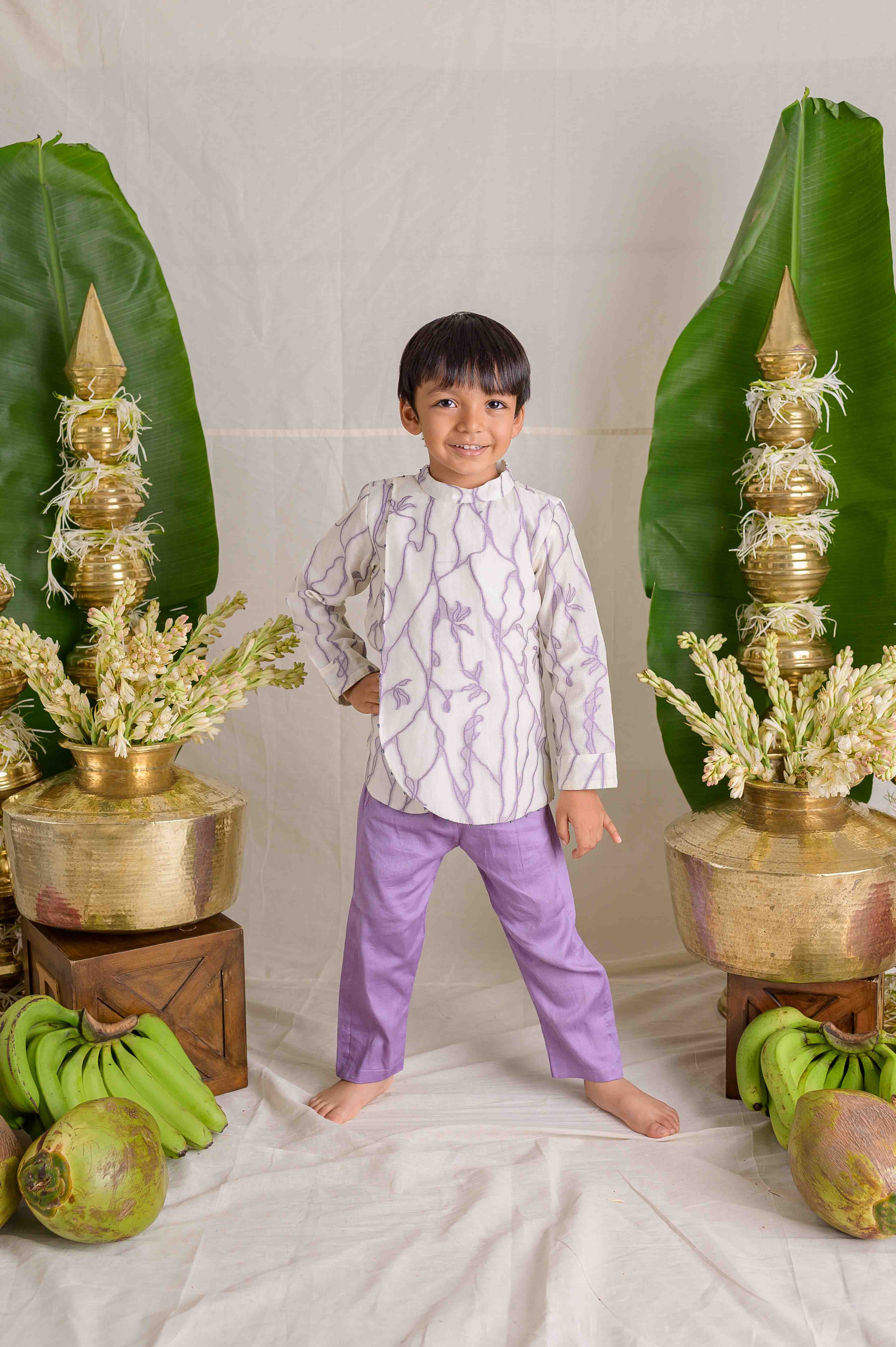 Lilac Modak Kurta Set