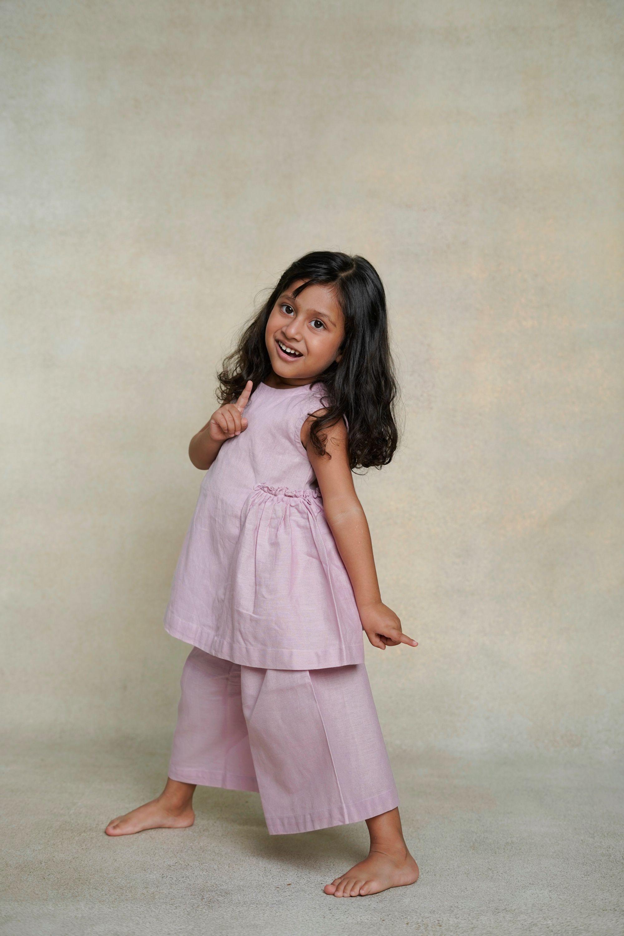 Lilac Pleated Co-ord - thekansha