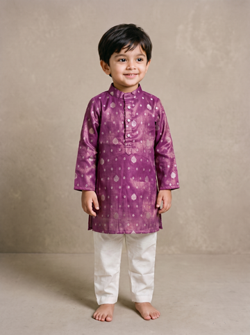 Brocade Kurta with Pants